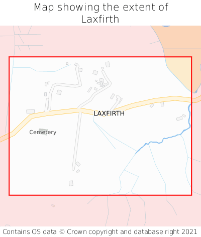 Map showing extent of Laxfirth as bounding box