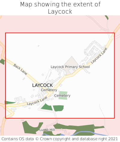 Map showing extent of Laycock as bounding box