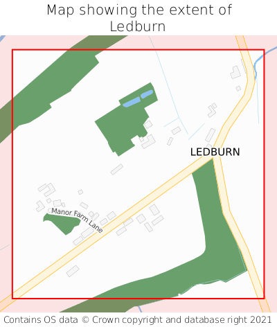 Map showing extent of Ledburn as bounding box