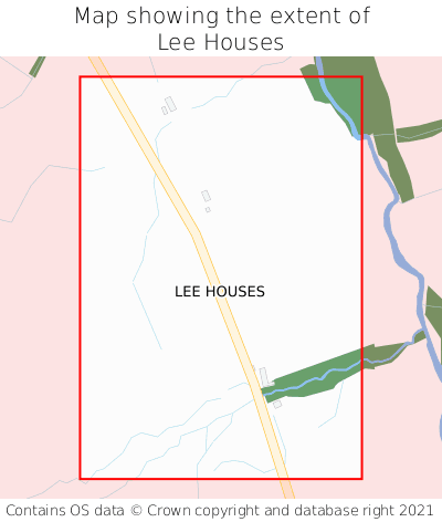 Map showing extent of Lee Houses as bounding box