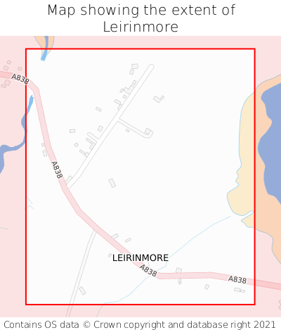 Map showing extent of Leirinmore as bounding box