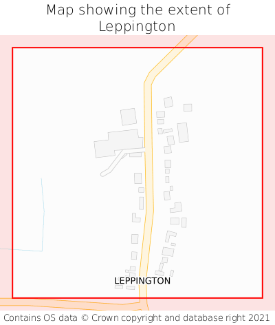 Map showing extent of Leppington as bounding box