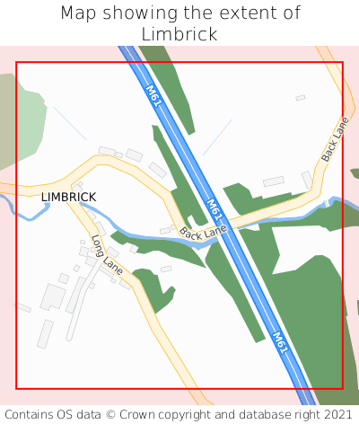 Map showing extent of Limbrick as bounding box