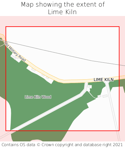 Map showing extent of Lime Kiln as bounding box