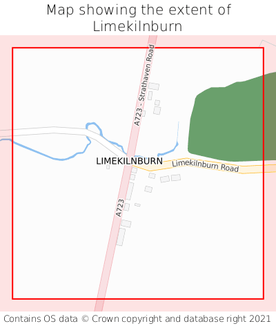 Map showing extent of Limekilnburn as bounding box