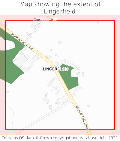 Map showing extent of Lingerfield as bounding box