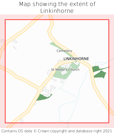Map showing extent of Linkinhorne as bounding box