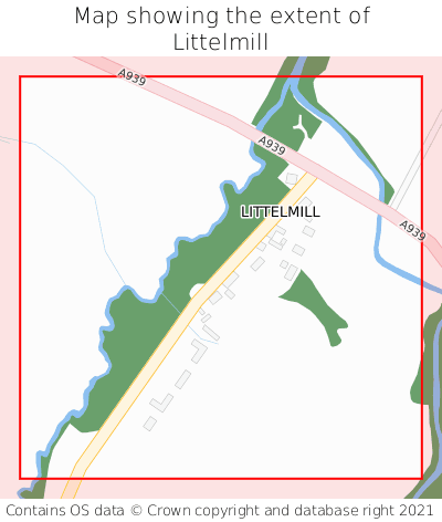 Map showing extent of Littelmill as bounding box