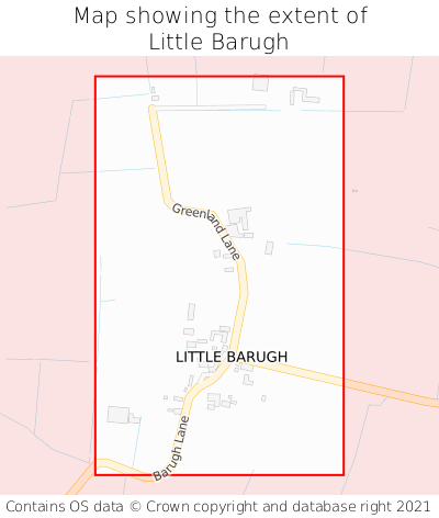 Map showing extent of Little Barugh as bounding box