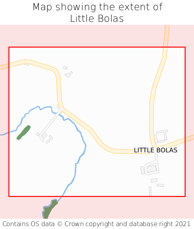 Map showing extent of Little Bolas as bounding box