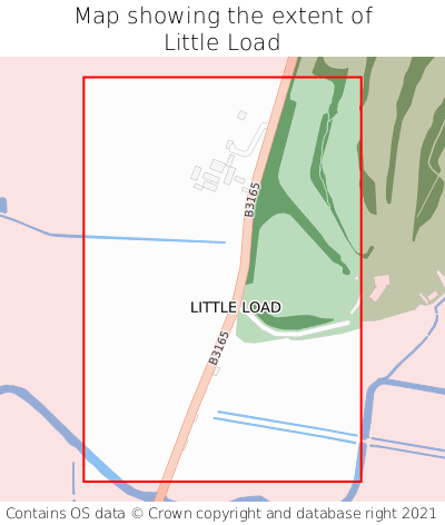 Map showing extent of Little Load as bounding box