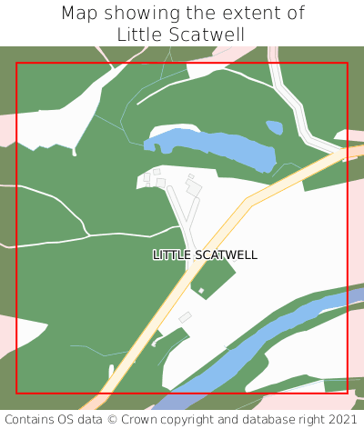 Map showing extent of Little Scatwell as bounding box