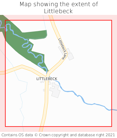 Map showing extent of Littlebeck as bounding box