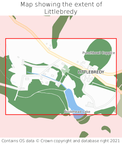 Map showing extent of Littlebredy as bounding box