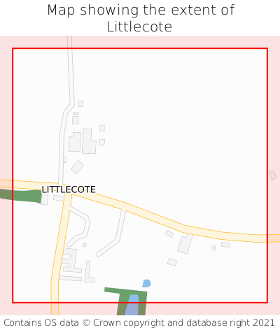 Map showing extent of Littlecote as bounding box