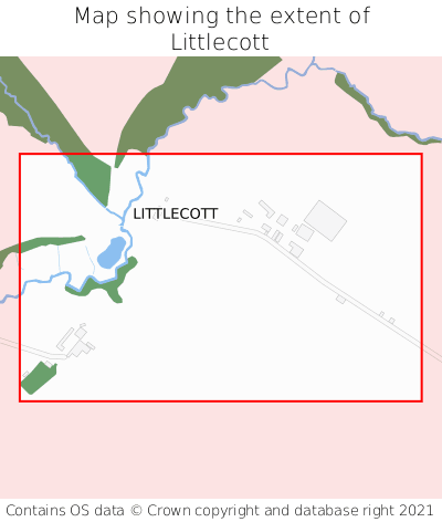 Map showing extent of Littlecott as bounding box