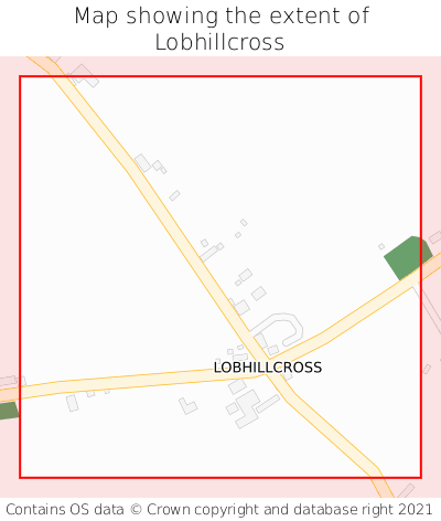 Map showing extent of Lobhillcross as bounding box