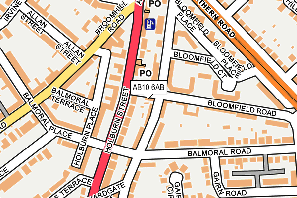 AB10 6AB map - OS OpenMap – Local (Ordnance Survey) AB10 6AB map - OS OpenMap – Local (Ordnance Survey)