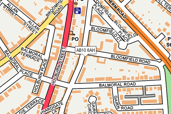 AB10 6AH map - OS OpenMap – Local (Ordnance Survey) AB10 6AH map - OS OpenMap – Local (Ordnance Survey)