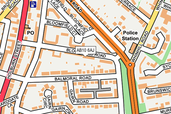AB10 6AJ map - OS OpenMap – Local (Ordnance Survey) AB10 6AJ map - OS OpenMap – Local (Ordnance Survey)