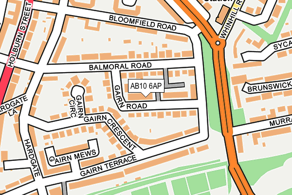 AB10 6AP map - OS OpenMap – Local (Ordnance Survey) AB10 6AP map - OS OpenMap – Local (Ordnance Survey)