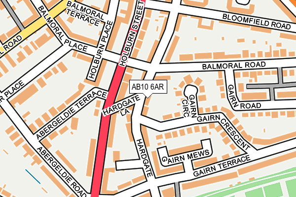 AB10 6AR map - OS OpenMap – Local (Ordnance Survey) AB10 6AR map - OS OpenMap – Local (Ordnance Survey)