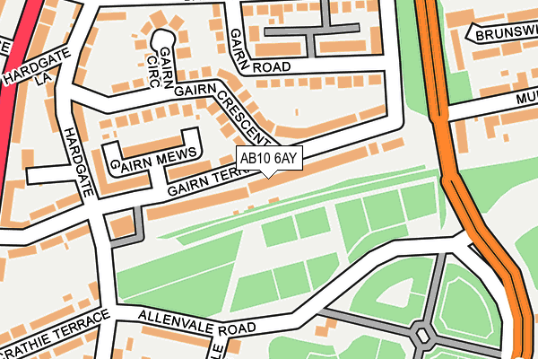 AB10 6AY map - OS OpenMap – Local (Ordnance Survey) AB10 6AY map - OS OpenMap – Local (Ordnance Survey)