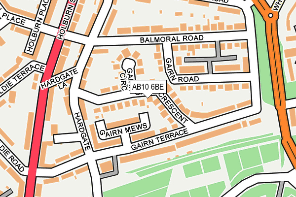 AB10 6BE map - OS OpenMap – Local (Ordnance Survey) AB10 6BE map - OS OpenMap – Local (Ordnance Survey)