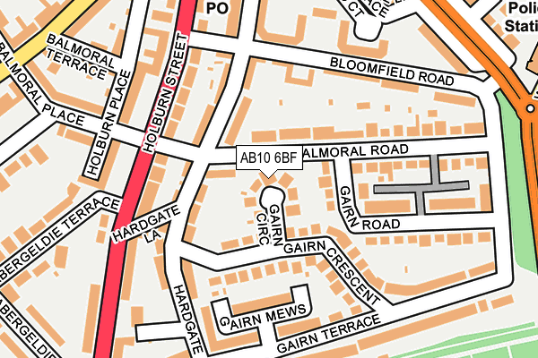 AB10 6BF map - OS OpenMap – Local (Ordnance Survey) AB10 6BF map - OS OpenMap – Local (Ordnance Survey)