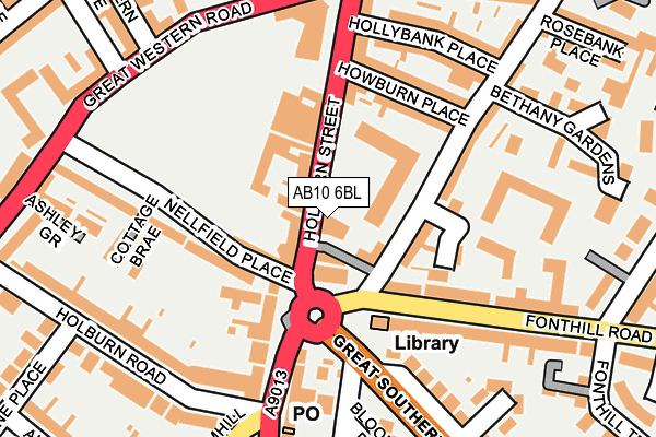 AB10 6BL map - OS OpenMap – Local (Ordnance Survey) AB10 6BL map - OS OpenMap – Local (Ordnance Survey)
