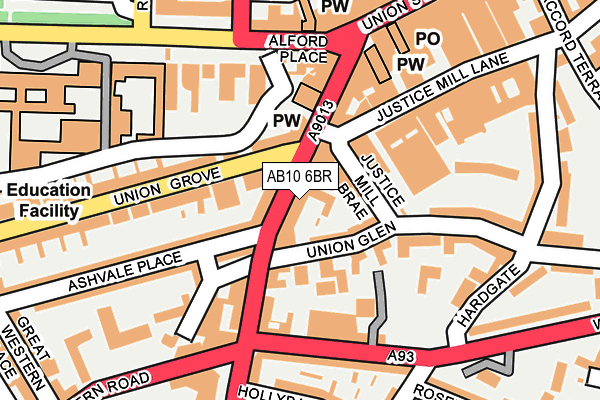 AB10 6BR map - OS OpenMap – Local (Ordnance Survey) AB10 6BR map - OS OpenMap – Local (Ordnance Survey)