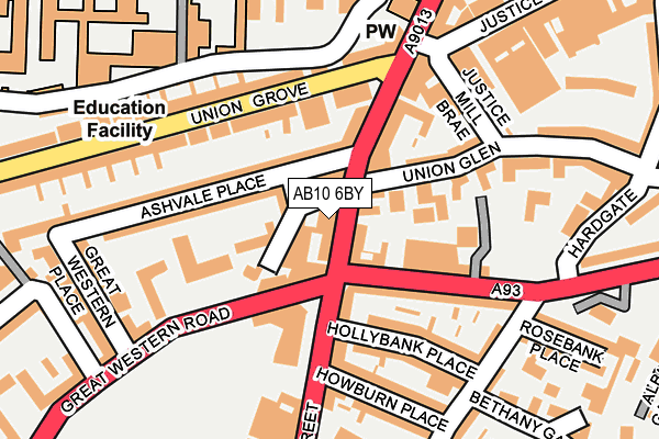 AB10 6BY map - OS OpenMap – Local (Ordnance Survey) AB10 6BY map - OS OpenMap – Local (Ordnance Survey)