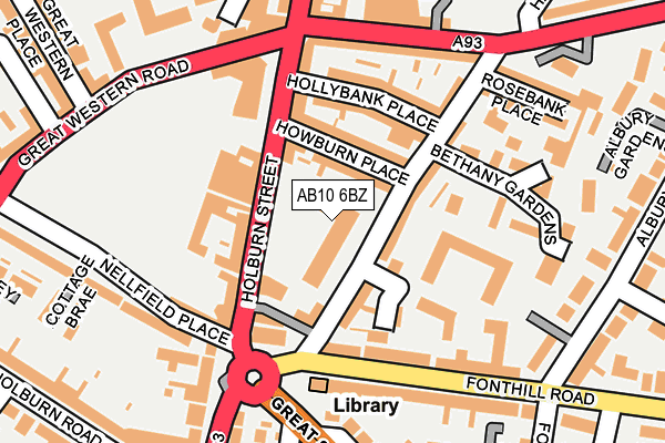 AB10 6BZ map - OS OpenMap – Local (Ordnance Survey) AB10 6BZ map - OS OpenMap – Local (Ordnance Survey)