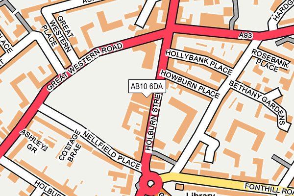 AB10 6DA map - OS OpenMap – Local (Ordnance Survey) AB10 6DA map - OS OpenMap – Local (Ordnance Survey)