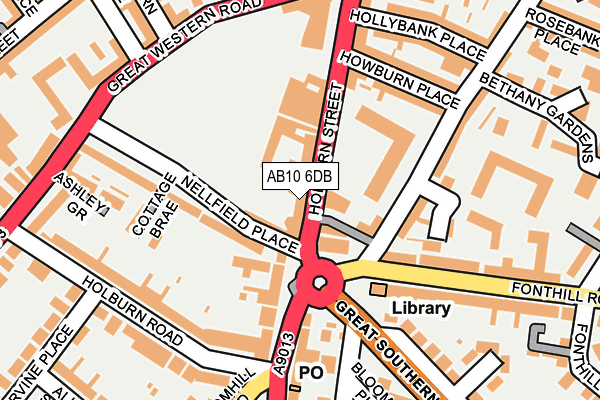 AB10 6DB map - OS OpenMap – Local (Ordnance Survey) AB10 6DB map - OS OpenMap – Local (Ordnance Survey)