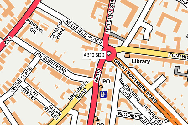 AB10 6DD map - OS OpenMap – Local (Ordnance Survey) AB10 6DD map - OS OpenMap – Local (Ordnance Survey)