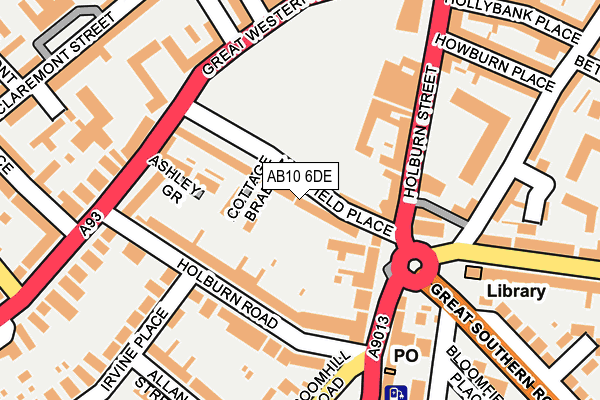 AB10 6DE map - OS OpenMap – Local (Ordnance Survey) AB10 6DE map - OS OpenMap – Local (Ordnance Survey)