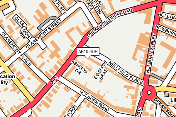 AB10 6DH map - OS OpenMap – Local (Ordnance Survey) AB10 6DH map - OS OpenMap – Local (Ordnance Survey)