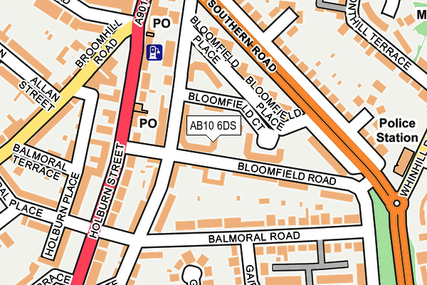 AB10 6DS map - OS OpenMap – Local (Ordnance Survey) AB10 6DS map - OS OpenMap – Local (Ordnance Survey)