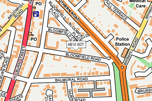 AB10 6DT map - OS OpenMap – Local (Ordnance Survey) AB10 6DT map - OS OpenMap – Local (Ordnance Survey)