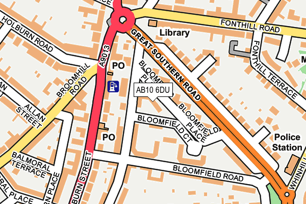 AB10 6DU map - OS OpenMap – Local (Ordnance Survey) AB10 6DU map - OS OpenMap – Local (Ordnance Survey)
