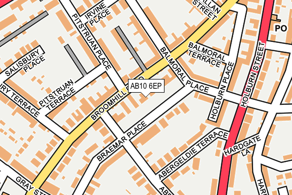 AB10 6EP map - OS OpenMap – Local (Ordnance Survey) AB10 6EP map - OS OpenMap – Local (Ordnance Survey)