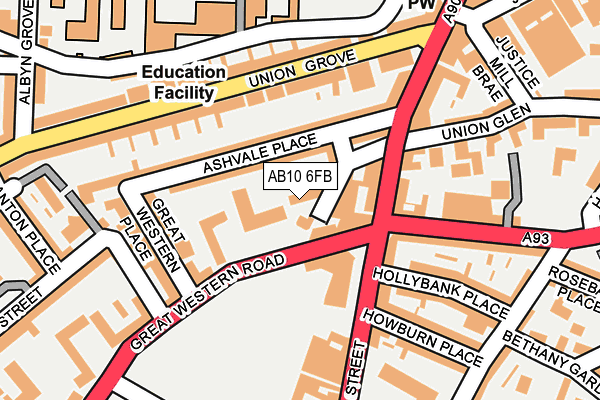 AB10 6FB map - OS OpenMap – Local (Ordnance Survey) AB10 6FB map - OS OpenMap – Local (Ordnance Survey)