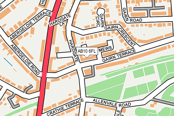 AB10 6FL map - OS OpenMap – Local (Ordnance Survey) AB10 6FL map - OS OpenMap – Local (Ordnance Survey)