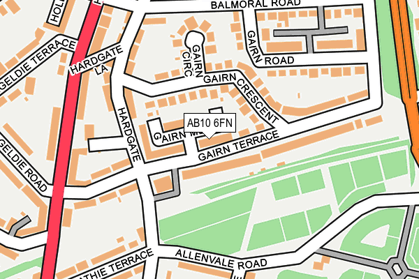 AB10 6FN map - OS OpenMap – Local (Ordnance Survey) AB10 6FN map - OS OpenMap – Local (Ordnance Survey)