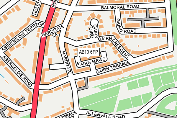 AB10 6FP map - OS OpenMap – Local (Ordnance Survey) AB10 6FP map - OS OpenMap – Local (Ordnance Survey)