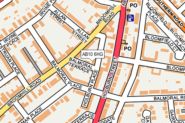 AB10 6HG map - OS OpenMap – Local (Ordnance Survey) AB10 6HG map - OS OpenMap – Local (Ordnance Survey)