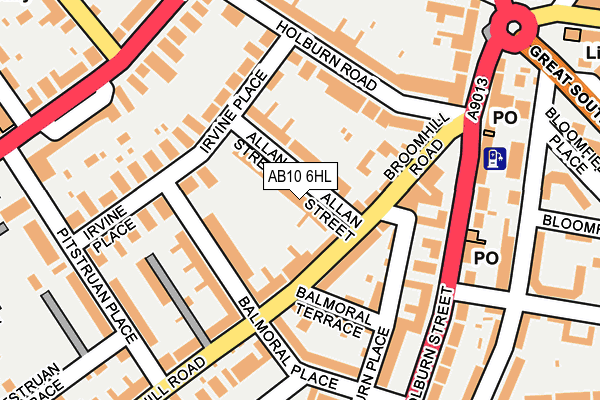 AB10 6HL map - OS OpenMap – Local (Ordnance Survey) AB10 6HL map - OS OpenMap – Local (Ordnance Survey)