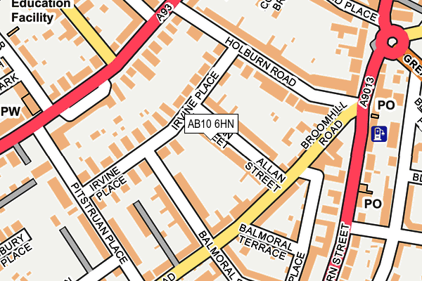 AB10 6HN map - OS OpenMap – Local (Ordnance Survey) AB10 6HN map - OS OpenMap – Local (Ordnance Survey)