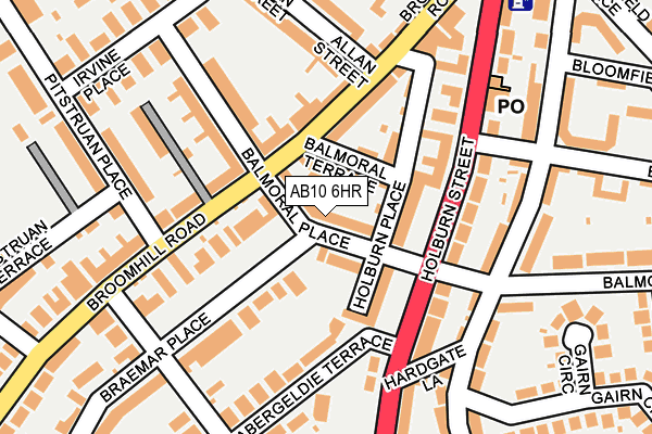 AB10 6HR map - OS OpenMap – Local (Ordnance Survey) AB10 6HR map - OS OpenMap – Local (Ordnance Survey)